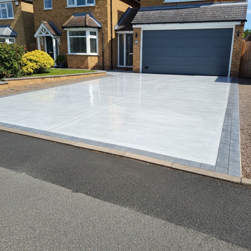 Driveway cleaning result