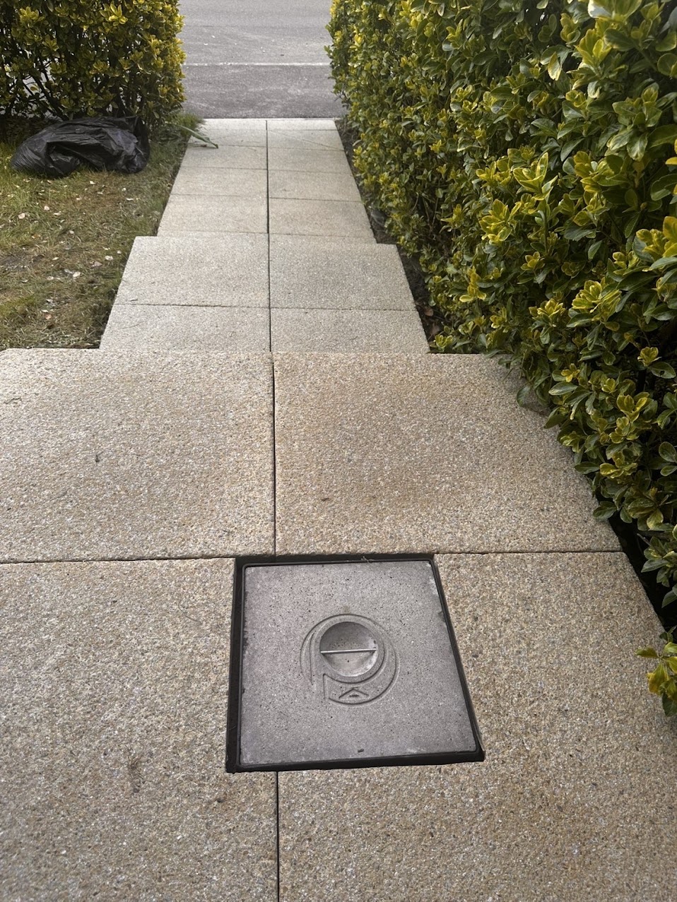 Front pathway cleaning result