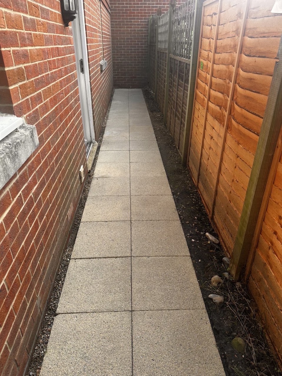 Side pathway cleaning result
